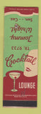 Matchbook Cover - Tommy Wright Lounge Sen Caz? Girlie WEAR SAMPLE