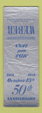 Matchbook Cover - Weber 1941 POOR SAMPLE