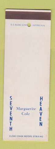 Matchbook Cover - Marguerite Cole Seventh Heaven SAMPLE
