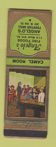 Matchbook Cover - Angelo's Restaurant WEAR SAMPLE