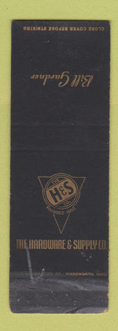 Matchbook Cover - H&S Hardware and Supply WORN SAMPLE