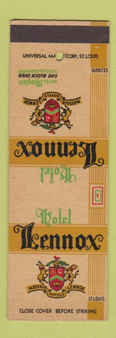 Matchbook Cover - Hotel Lennox St Louis MO SAMPLE