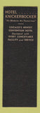 Matchbook Cover - Hotel Knickerbocker Chicago IL SAMPLE