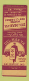 Matchbook Cover - El Mar Va Dry Cleaners Salisbury MD SAMPLE