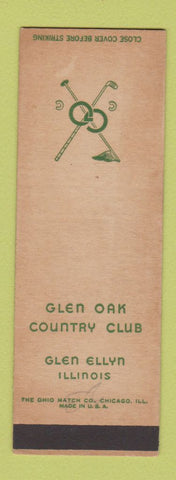 Matchbook Cover - Glen Oak Country Club Glen Ellyn IL SAMPLE