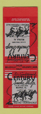 Matchbook Cover - Century Smoke Shop Belleville IL SAMPLE