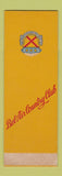Matchbook Cover - Bel Air Country Club CA? SAMPLE
