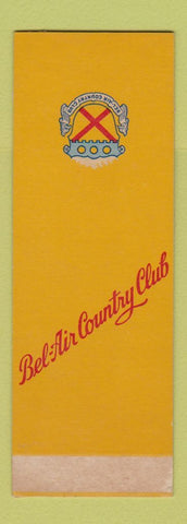 Matchbook Cover - Bel Air Country Club CA? SAMPLE