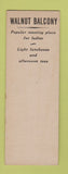 Matchbook Cover - Grillette Tiffin Room Kansas City MO SAMPLE