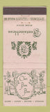 Matchbook Cover - Fontainebleau Hotel Miami Beach FL Chez Bon Bon WEAR 30 Stick