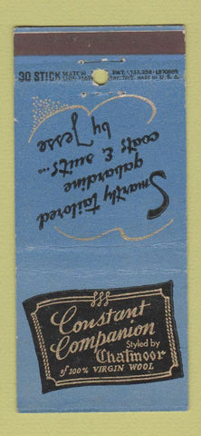 Matchbook Cover - Constant Companion Clothes Wool  30 Stick