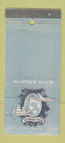 Matchbook Cover - Clipper Clubs WEAR 30 Stick