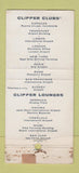 Matchbook Cover - Clipper Clubs WEAR 30 Stick