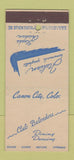 Matchbook Cover - Club Belvedere Canon City Colorado 30 Stick
