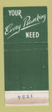 Matchbook Cover - Brotherhood State Bank Kansas City KS 30 Stick