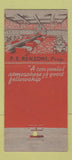 Matchbook Cover - Brass Rail Restaurant New London CT 30 Stick