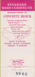 Matchbook Cover - Standard Concrete Wheeling WV 30 Strike