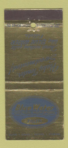 Matchbook Cover - Blue Water Frozen Fish Cleveland OH 30 Stick