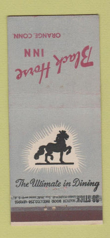 Matchbook Cover - Black Horse Inn Orange CT 30 Stick