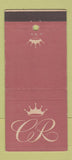 Matchbook Cover - Colony Restaurant Washington DC 30 Stick