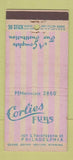 Matchbook Cover - Corlies Furs Philadelphia PA 30 Stick