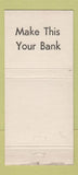 Matchbook Cover - Commonwealth Trust Company Pittsburgh PA Aspinwall 30 Stick