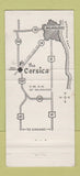 Matchbook Cover - The Corsica Restaurant Hales Corners WI 30 Stick