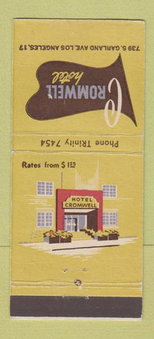 Matchbook Cover - Cromwell Hotel Los Angeles CA 30 Stick
