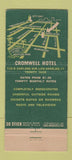 Matchbook Cover - Cromwell Hotel Los Angeles CA 30 Stick