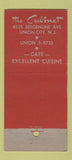 Matchbook Cover - The Cabinet Union City NJ restaurant WEAR 30 Stick