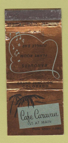 Matchbook Cover - Cafe Caravan Grand Junction Colorado 30 Stick