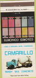 Matchbook Cover - Camarillo Concrete Camarillo CA Goleta  30 Strike