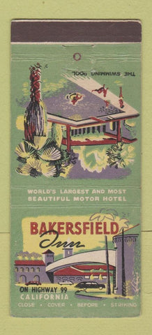 Matchbook Cover - Bakersfield Inn CA 30 Stick