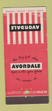 Matchbook Cover - Avondale Yarn Fabrics New York City WEAr 30 Stick