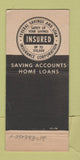 Matchbook Cover - Calhoun Federal Savings Battle Creek MI WORN 30 Stick
