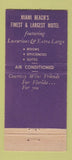 Matchbook Cover - Carib Motel Miami Beach FL WEAR 30 Stick