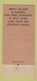 Matchbook Cover - Carl's Rio Room St Louis MO 30 Stick