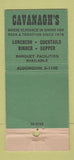 Matchbook Cover - Cavanagh's Restaurant New York City WEAR 30 Stick