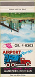 Matchbook Cover - Airport Ready Mix Concrete Waterford MI 30 Strike