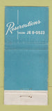 Matchbook Cover - Chandler Fan and Bill's Miami Beach FL WORN 30 Stick