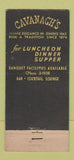 Matchbook Cover - Cavanagh's New York City restaurant 30 Stick