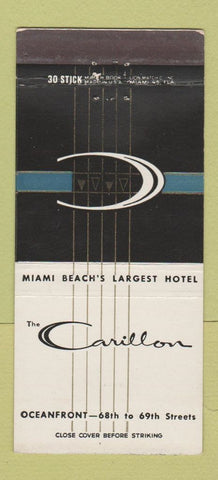 Matchbook Cover - The Carillon Miami Beach FL hotel 30 Stick