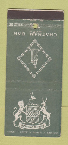 Matchbook Cover - Chatham Bar Hotel New York City 30 Stick