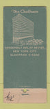 Matchbook Cover - Chatham Bar Hotel New York City 30 Stick