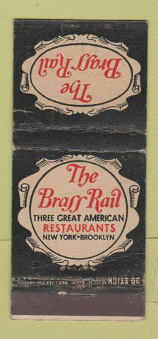 Matchbook Cover - Brass Rail New York City Brooklyn NY WEAR 30 Stick
