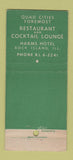 Matchbook Cover - Bogaert's Harm's Buffet Rock Island IL 30 Stick
