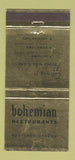 Matchbook Cover - Bohemian Restaurants Portland OR 30 Stick