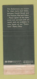 Matchbook Cover - Bohemian Restaurants Portland OR 30 Stick
