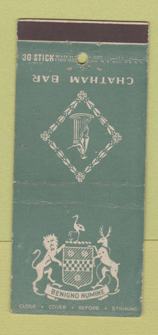 Matchbook Cover - Chatham Bar Hotel New York City 30 Stick