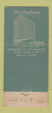 Matchbook Cover - Chatham Bar Hotel New York City 30 Stick